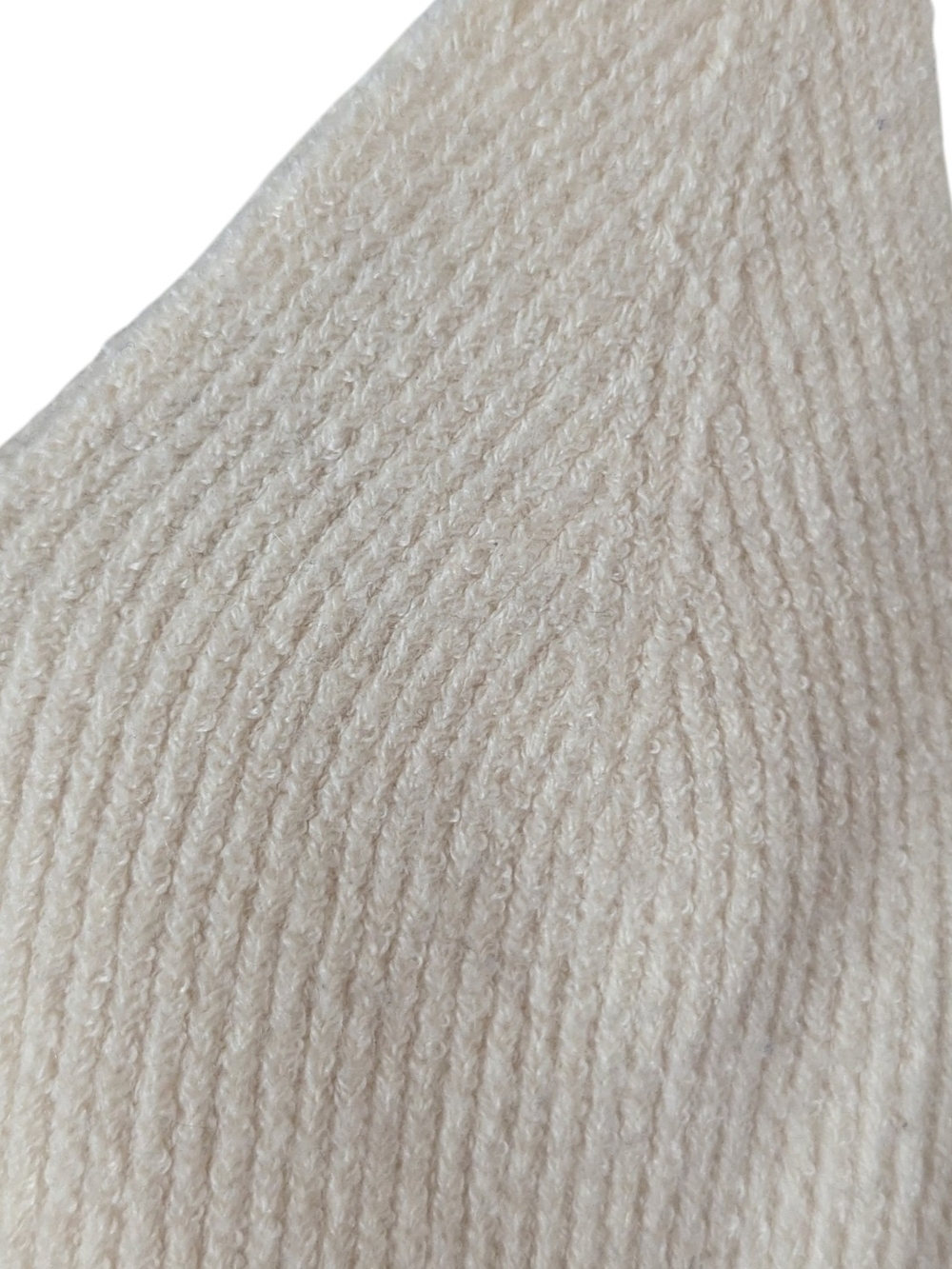 French Connection Cream Ribbed V-Neck Knit Cami - Picture 5 of 8